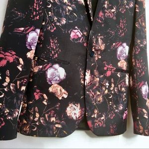 Asos Women Floral Blazer Linen Jacket